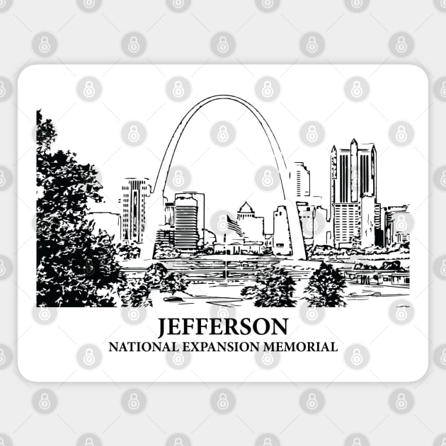 Jefferson National Expansion Memorial Sticker by Lakeric